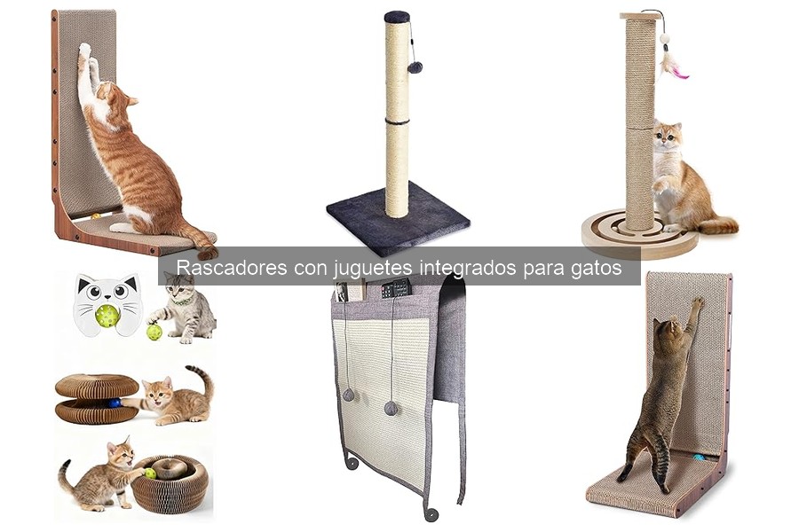 Mejores rascadores con juguetes integrados para gatos 2023