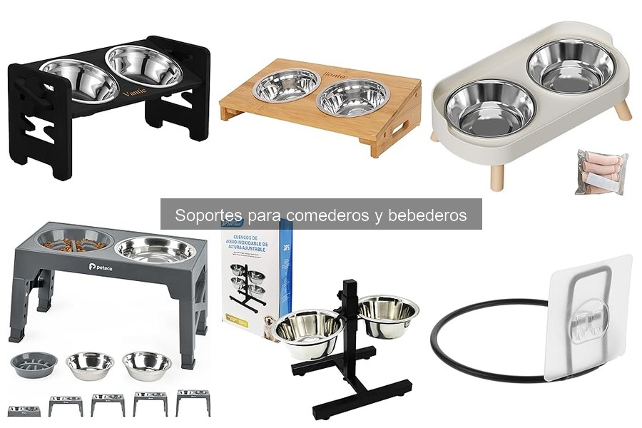 Mejores soportes para comederos y bebederos para perros