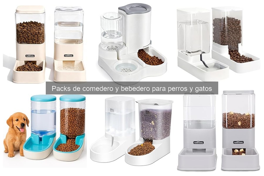 ¿Necesito un pack de comedero y bebedero para mi gato?