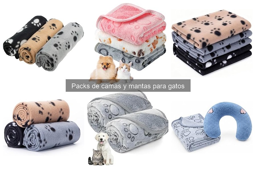 Ofertas en Packs de Camas y Mantas para Gatos
