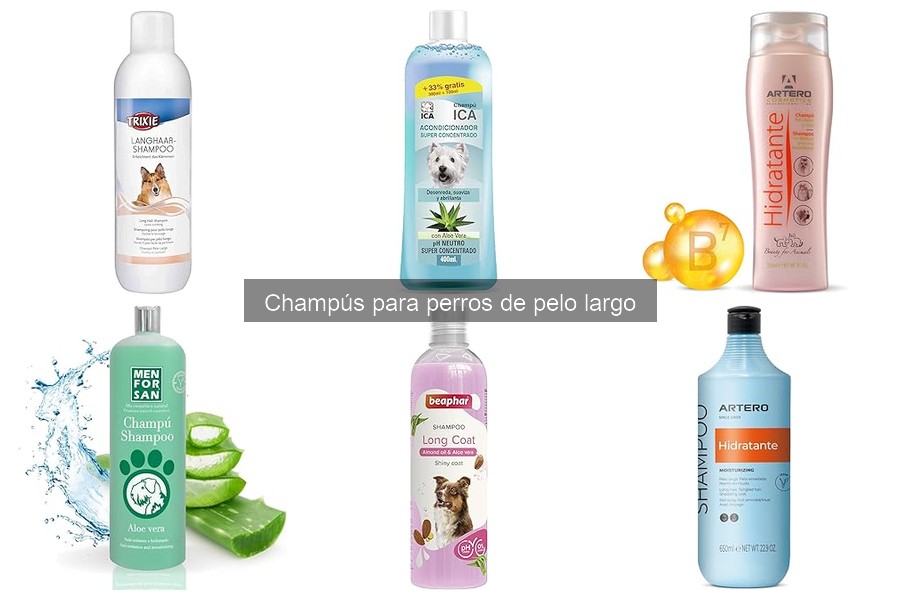 Ofertas y precios en champús para perros de pelo largo