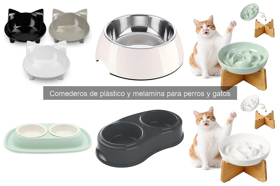 ** Opiniones sobre comederos de plástico y melamina para mascotas