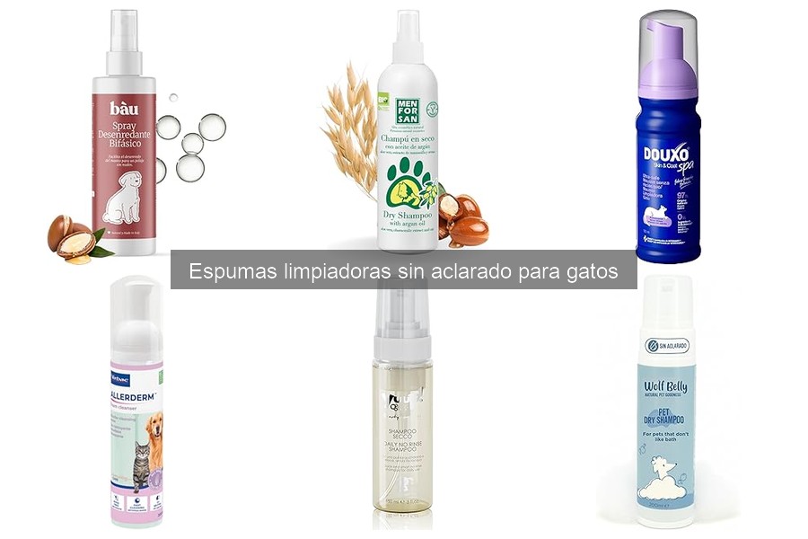 Opiniones sobre Espumas Limpiadoras sin Aclarado para Gatos