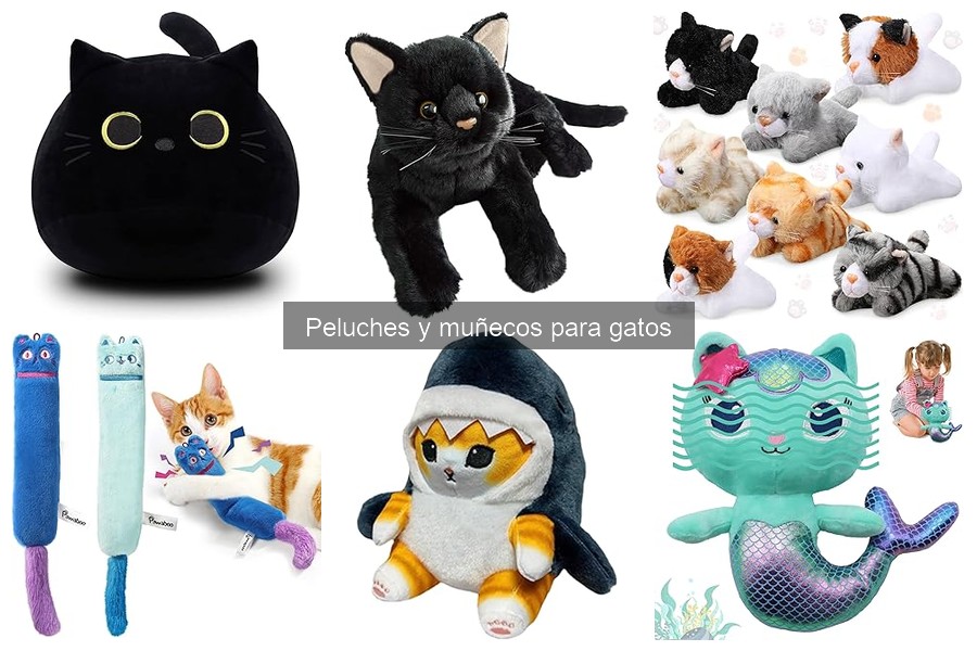 Peluches para gatos: Juguetes con sonidos y catnip