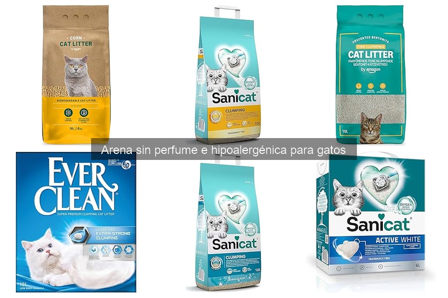 Precios de arena sin perfume e hipoalergénica para gatos