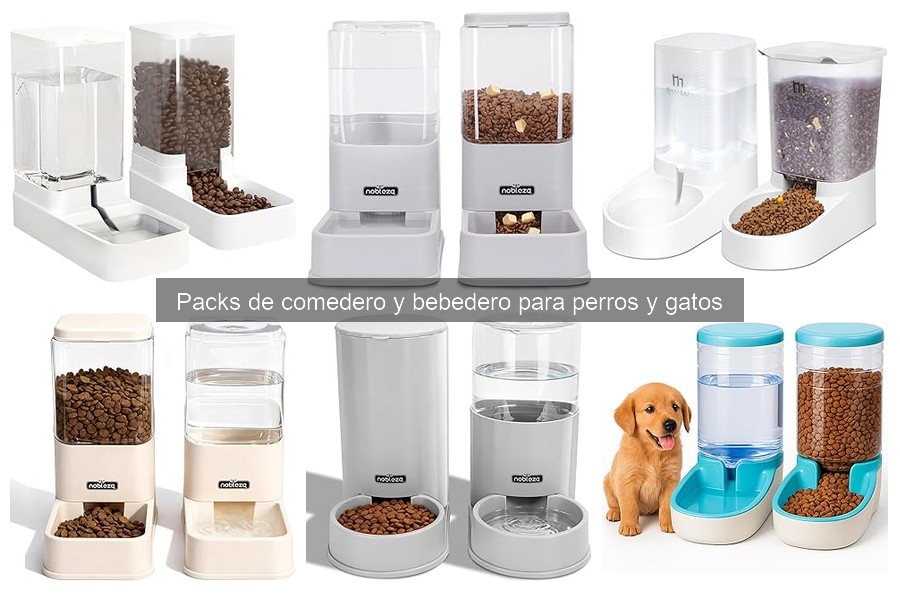 Precios promedio de packs de comedero y bebedero para mascotas
