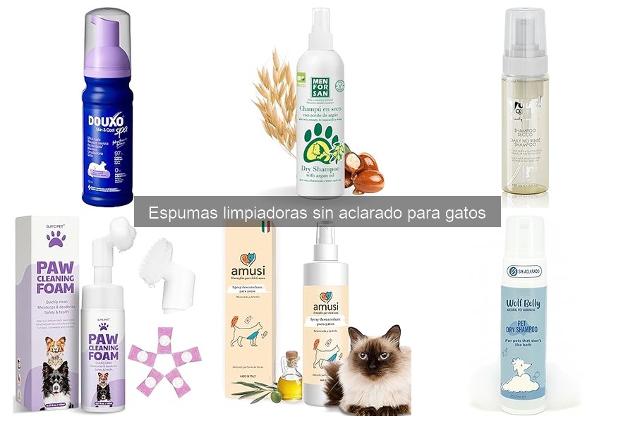 Preguntas Frecuentes sobre Espumas Limpiadoras para Gatos