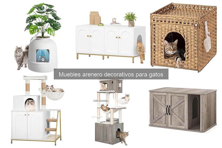 Problemas comunes con muebles areneros decorativos para gatos