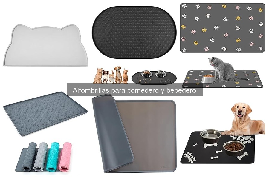 ¿Qué son las alfombrillas para comederos y bebederos?