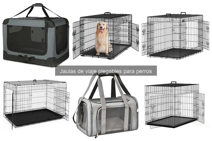 ¿Qué son las jaulas de viaje plegables para perros?