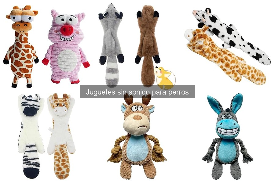 ¿Qué son los juguetes sin sonido para perros?