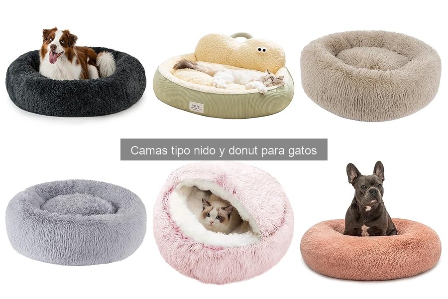 ¿Qué tamaño de cama nido o donut elegir para mi gato?