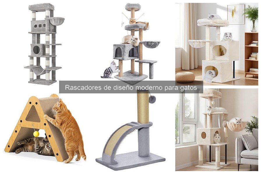 Rascadores de diseño moderno personalizables para gatos