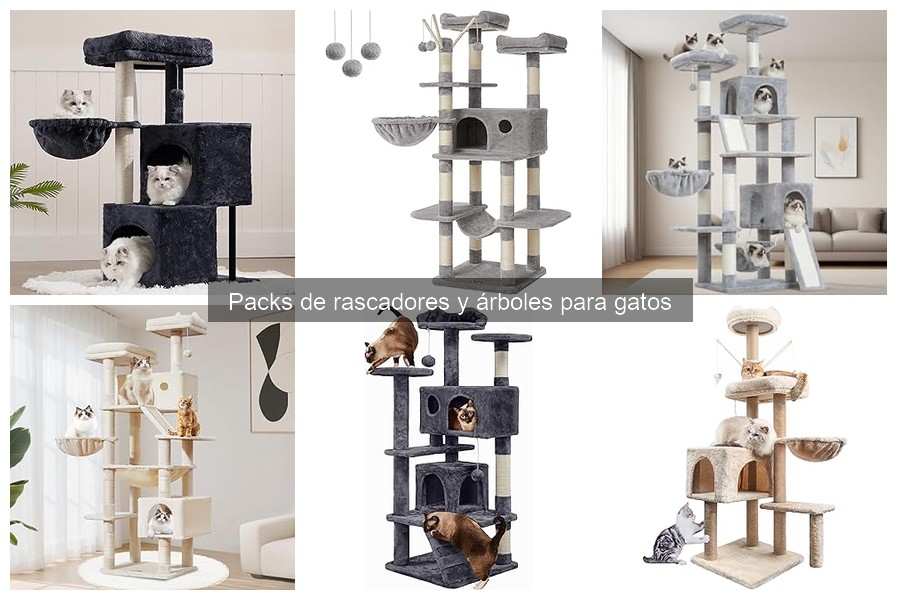 Rascadores y árboles ideales para gatos grandes