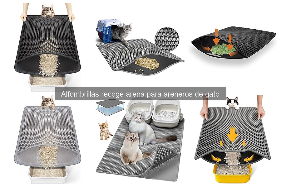 Tipos de alfombrillas recoge arena para areneros de gato