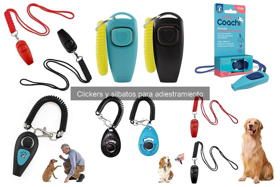 Tipos de clickers y silbatos para adiestramiento de perros