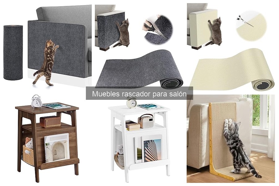 Tipos de muebles rascadores para salón: comodidad y estilo