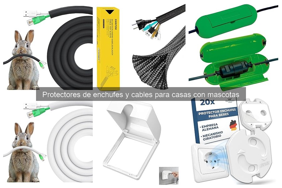 Tipos de protectores de enchufes y cables para mascotas