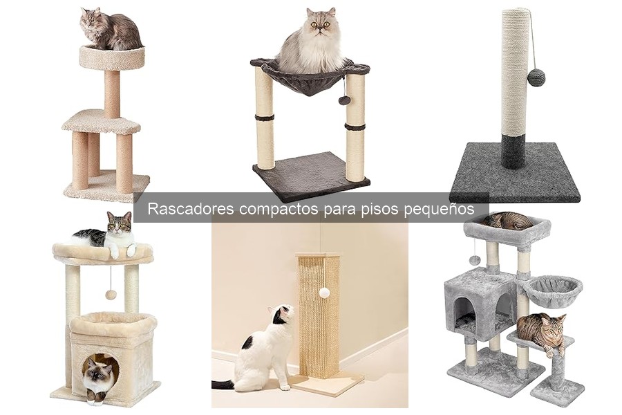 Tipos de rascadores compactos para gatos: guía completa
