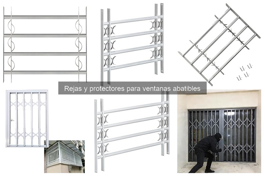 Tipos de rejas y protectores para ventanas abatibles
