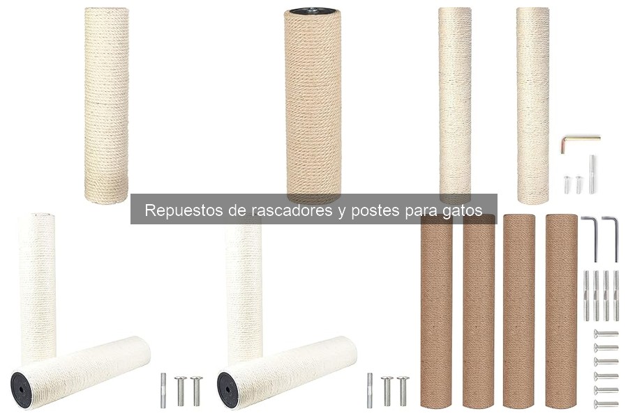 Tipos de repuestos para rascadores de gatos: guía completa