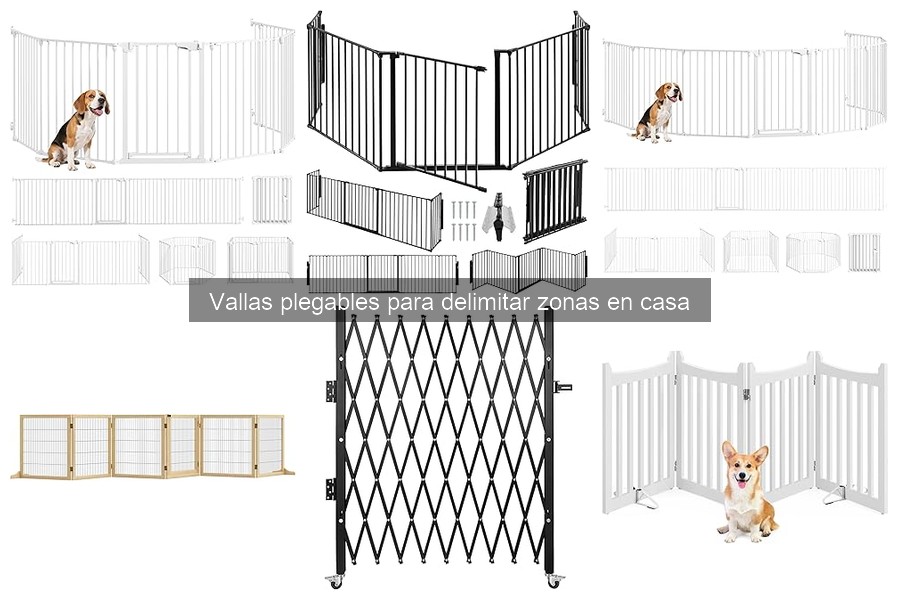 Tipos de vallas plegables para delimitar zonas en casa