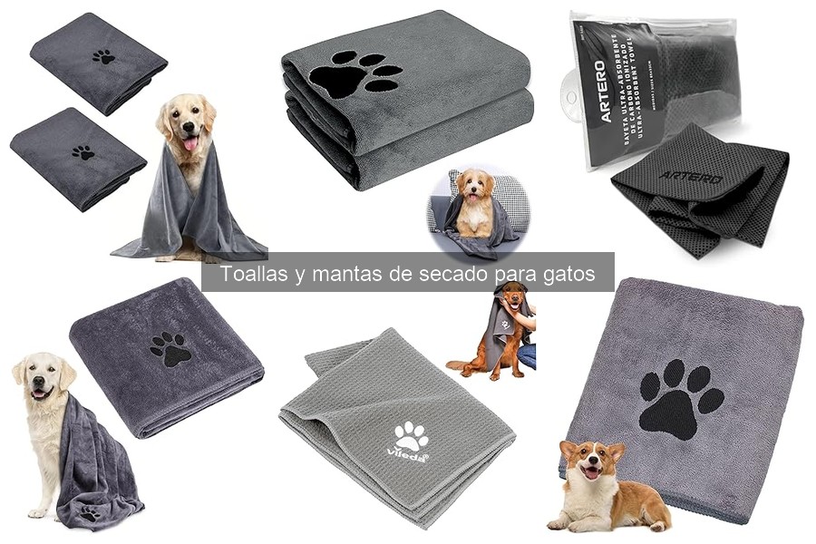 Toallas y mantas de secado para gatos: beneficios y usos